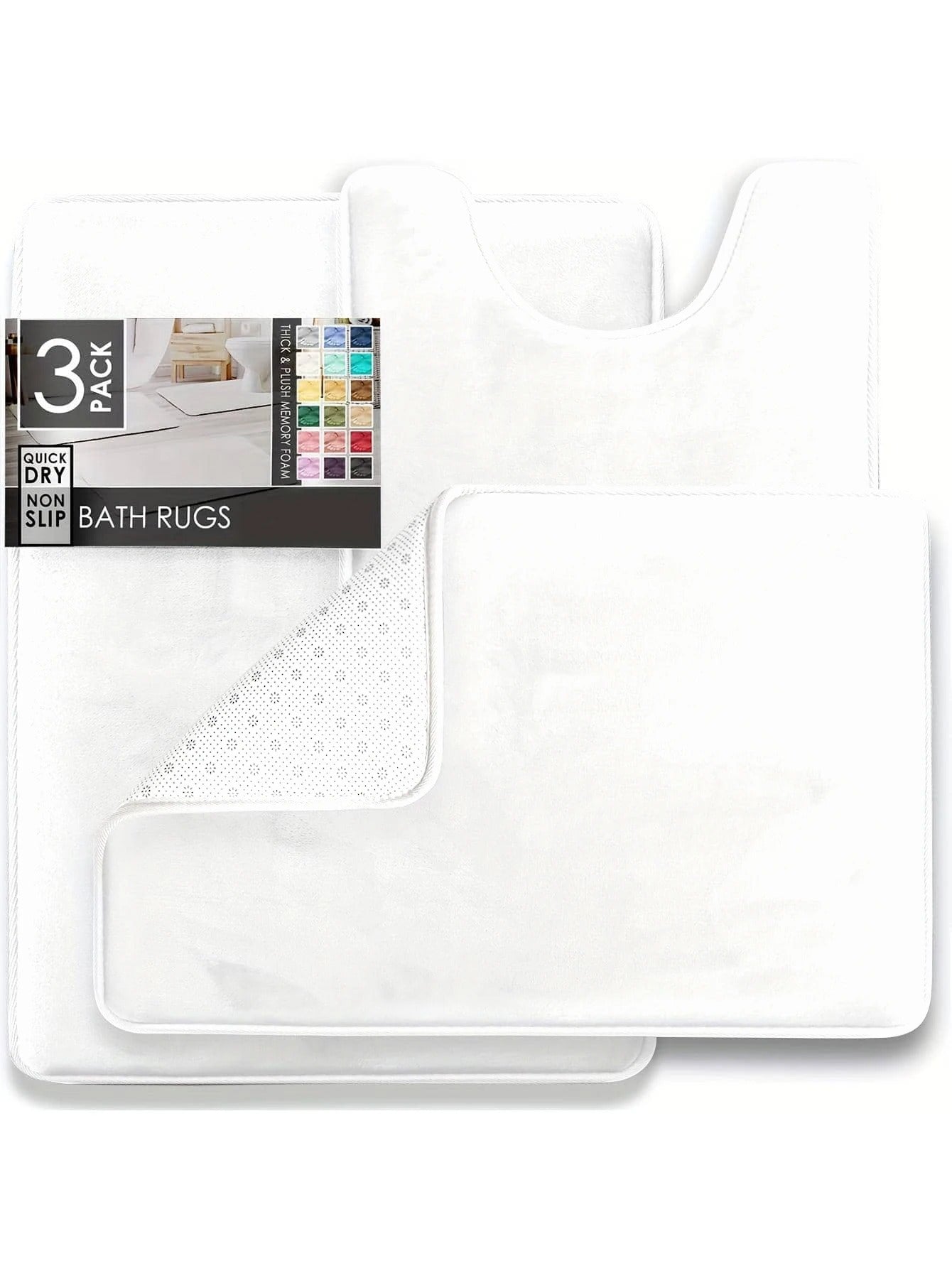 3PC Bathroom Rugs