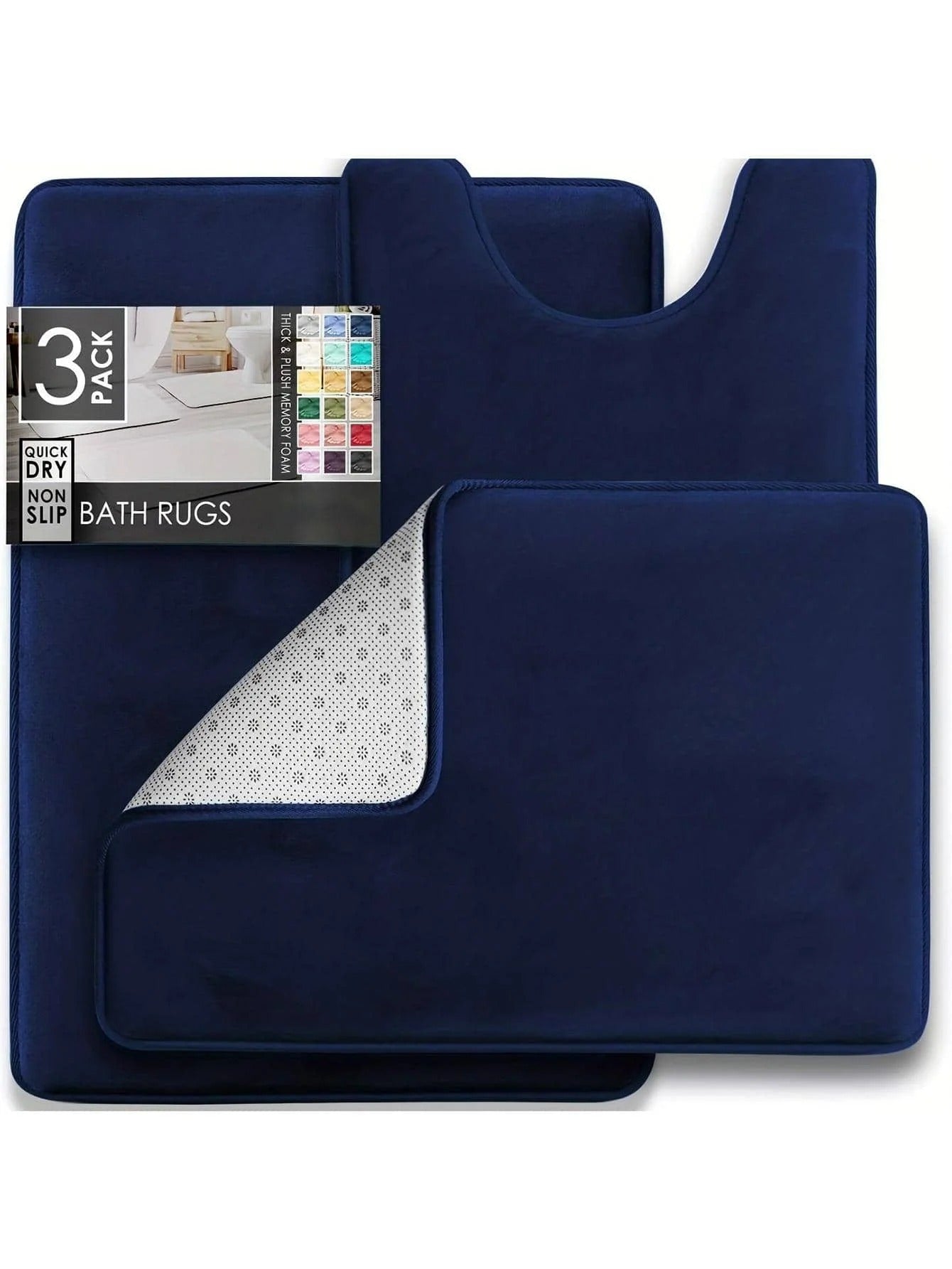 3PC Bathroom Rugs