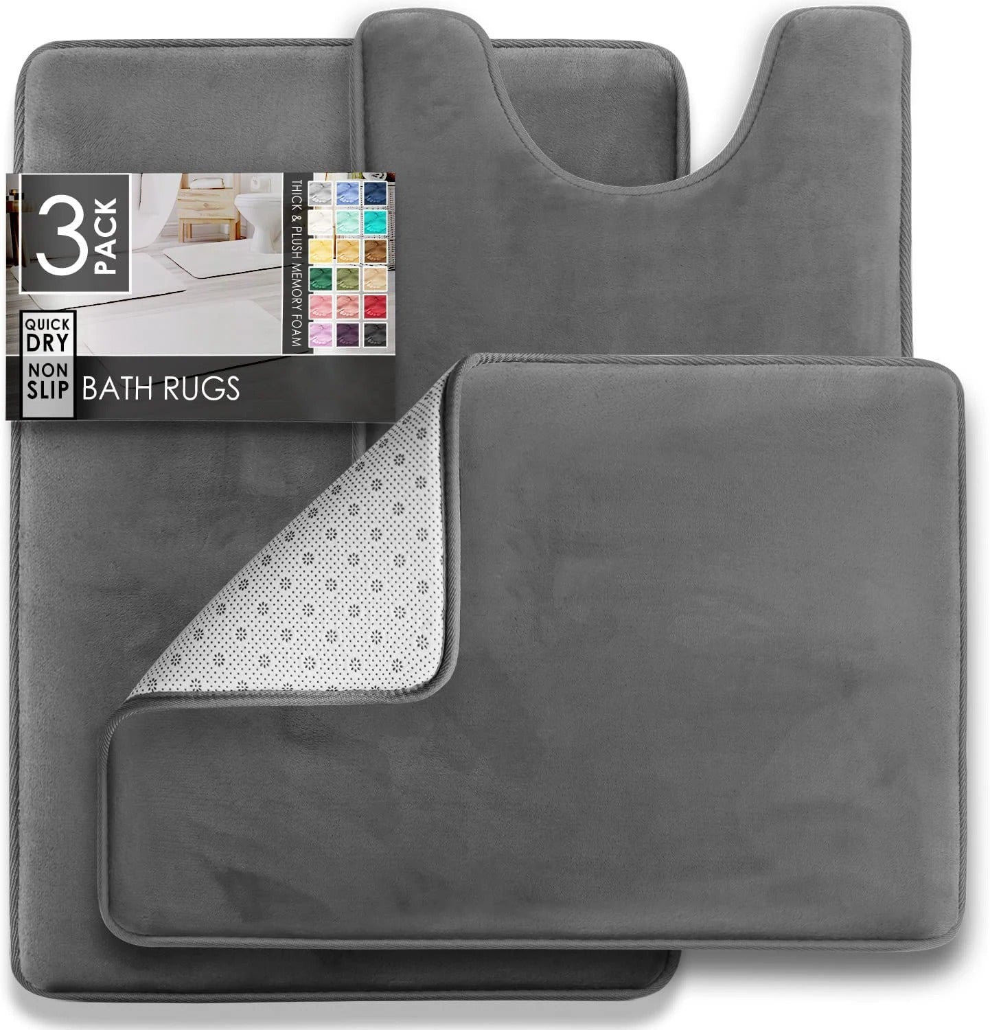 3PC Bathroom Rugs