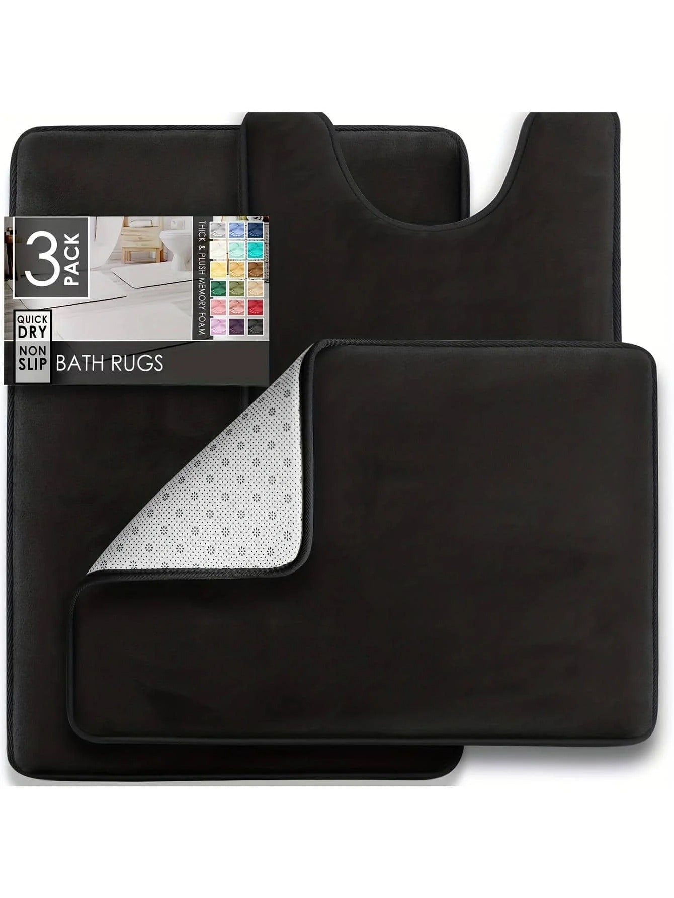 3PC Bathroom Rugs