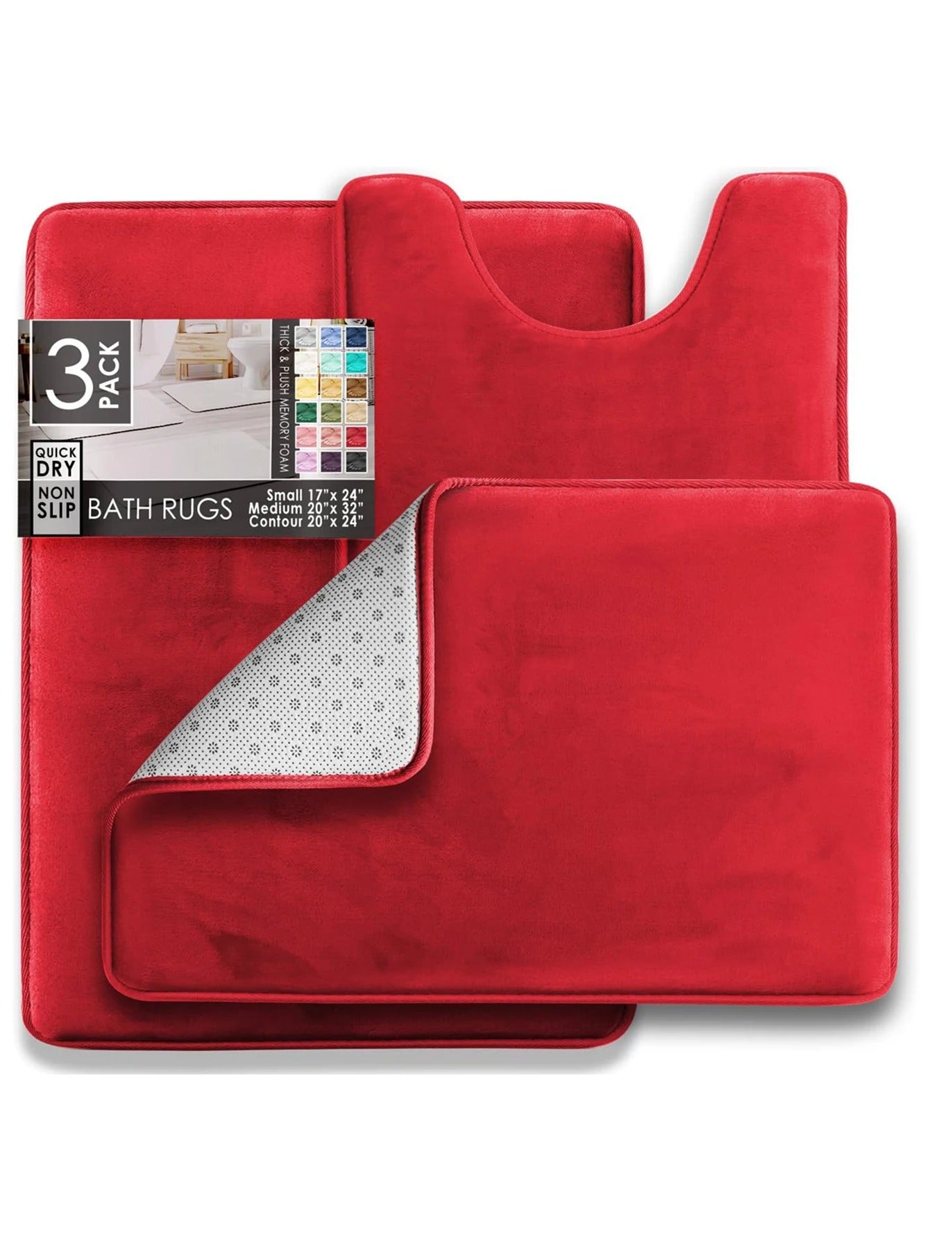 3PC Bathroom Rugs