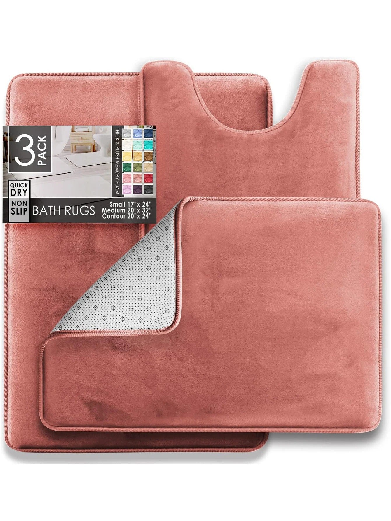 3PC Bathroom Rugs